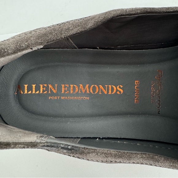 Allen Edmonds "BURKE"  Suede  Slip-On Casual Sneakers 13 EEE  Grey - Picture 8 of 10
